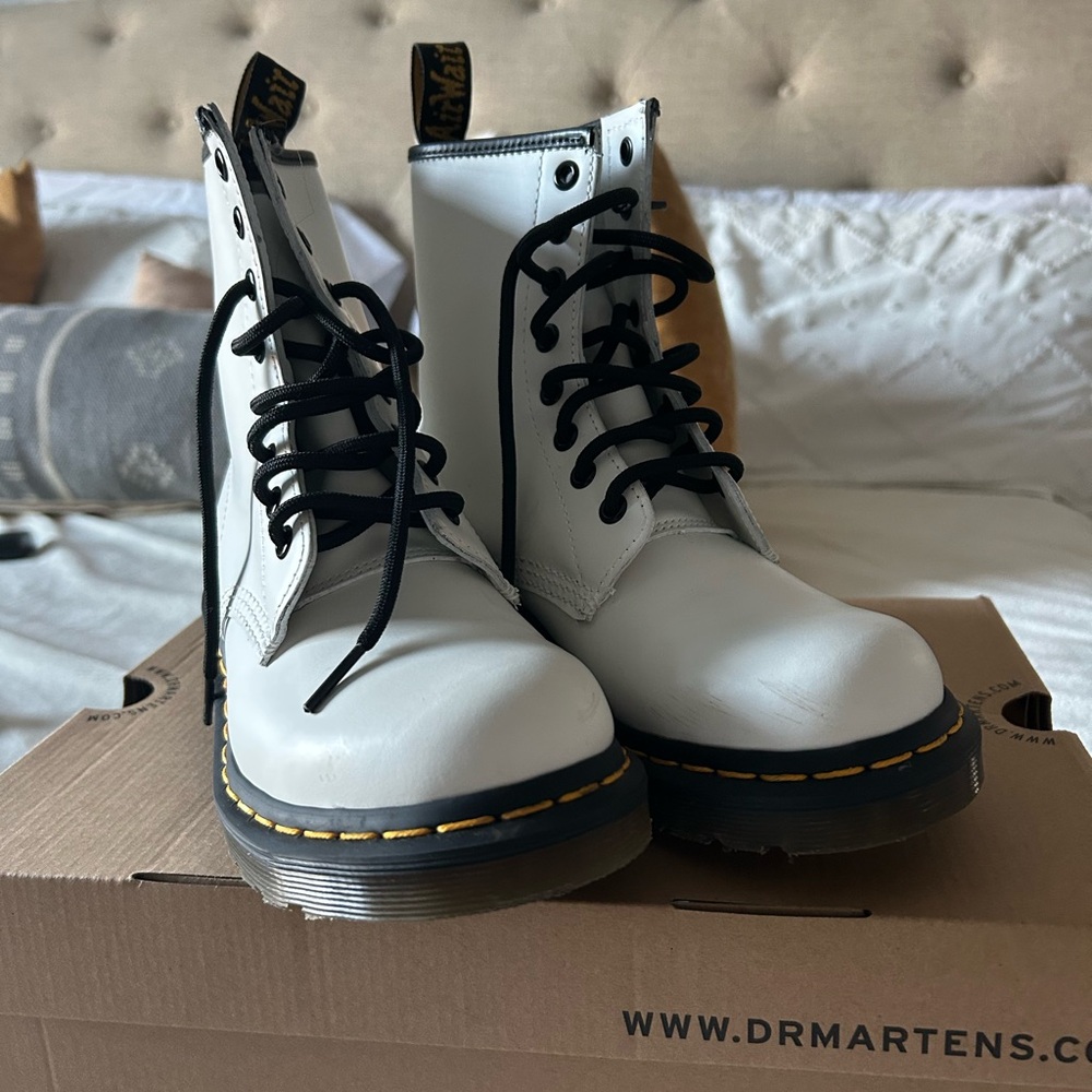 Dr martens white boots